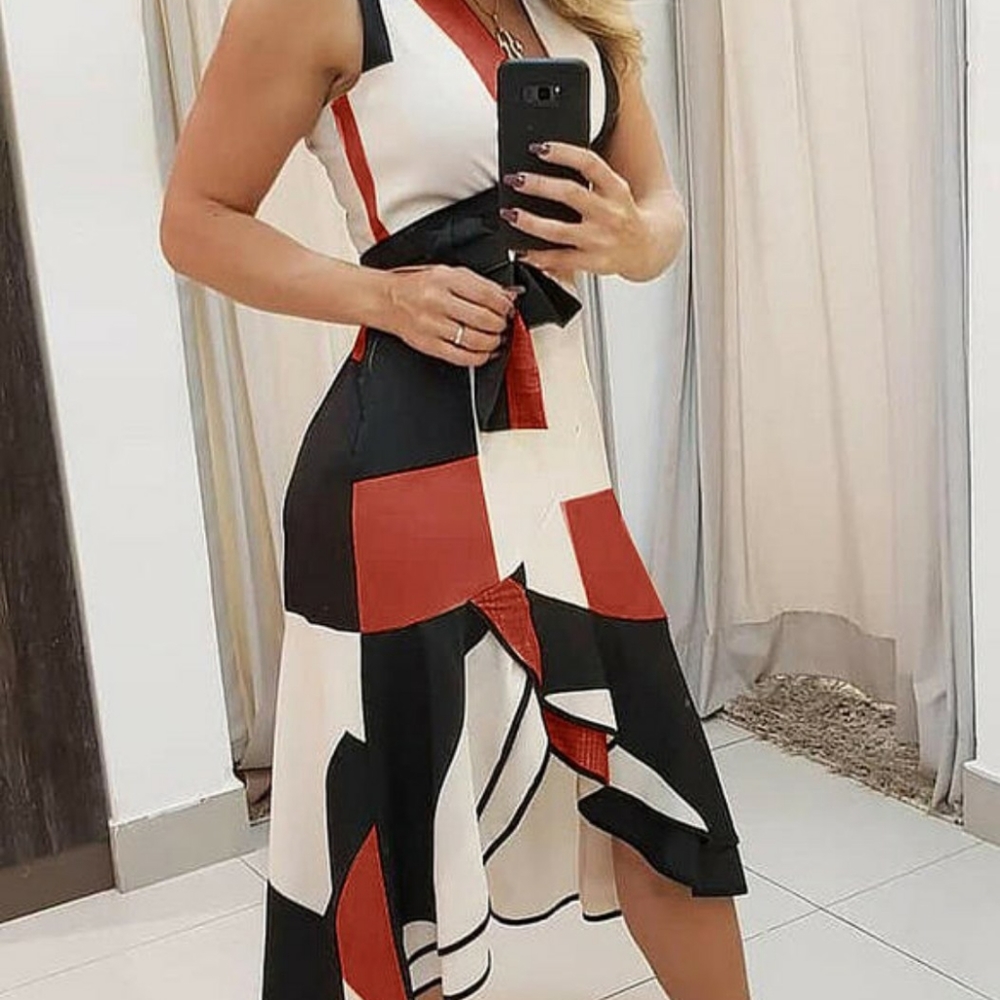 NWT Block Pattern Dress